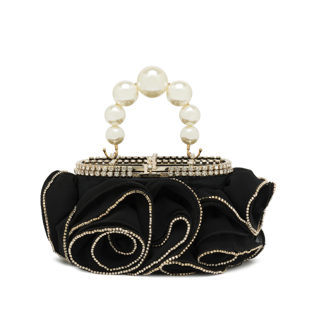 1RA0628-029 ROSANTICA Mini Holli Ruffles Black #B18162/NER (B-EU-E)