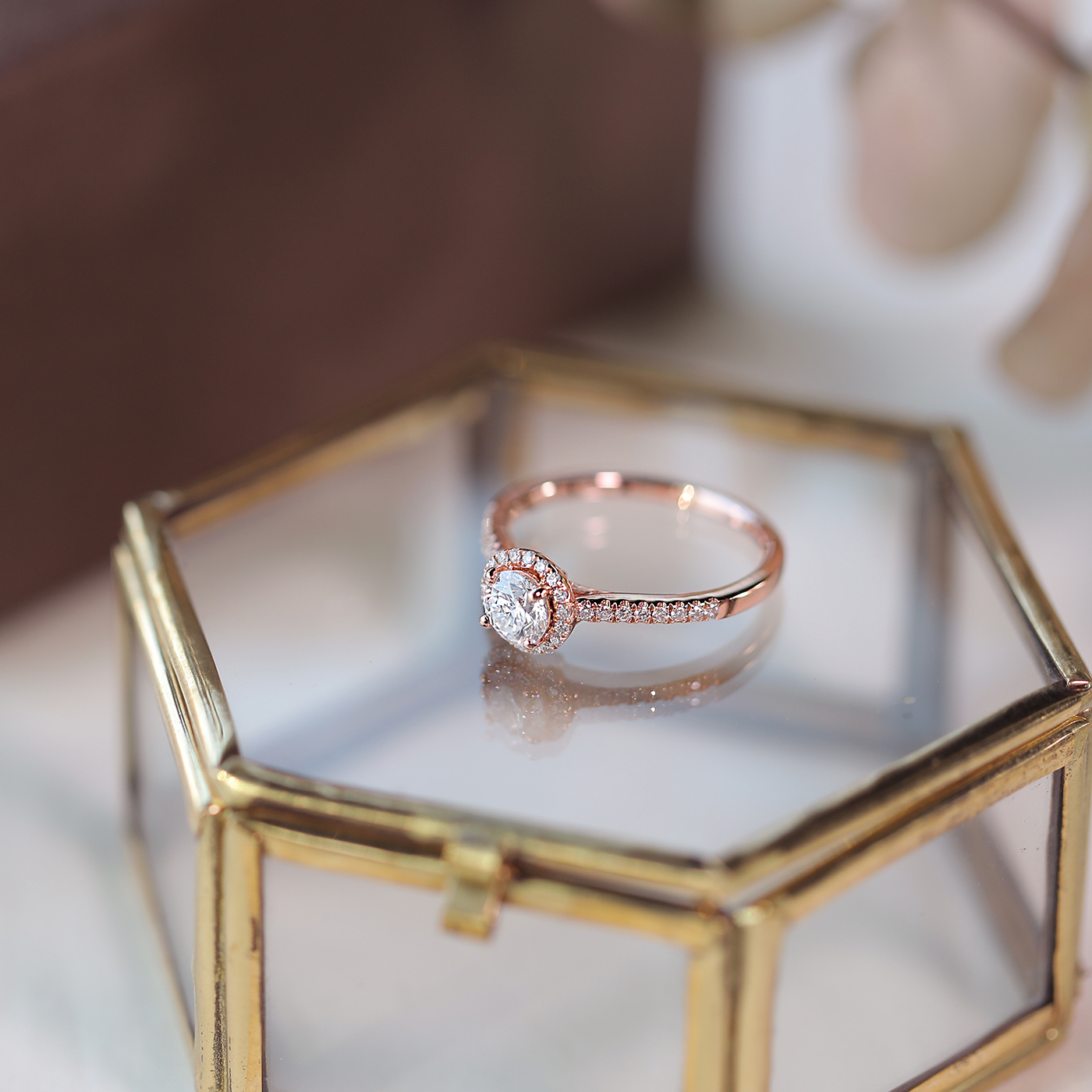 光之旅途 — GIA50分圓形鑽戒