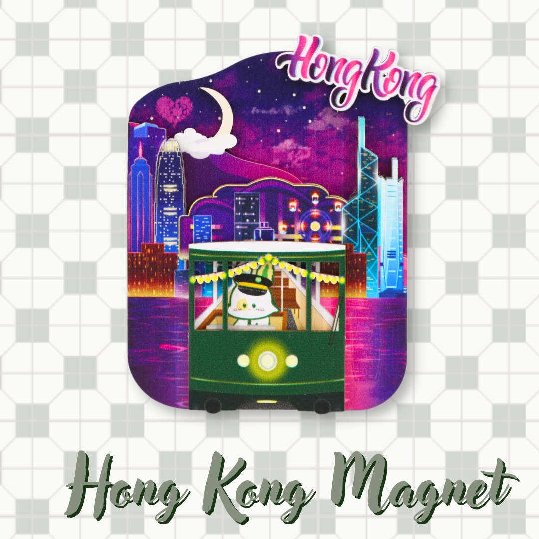 Hong Kong Magnet - Night view of The Peak