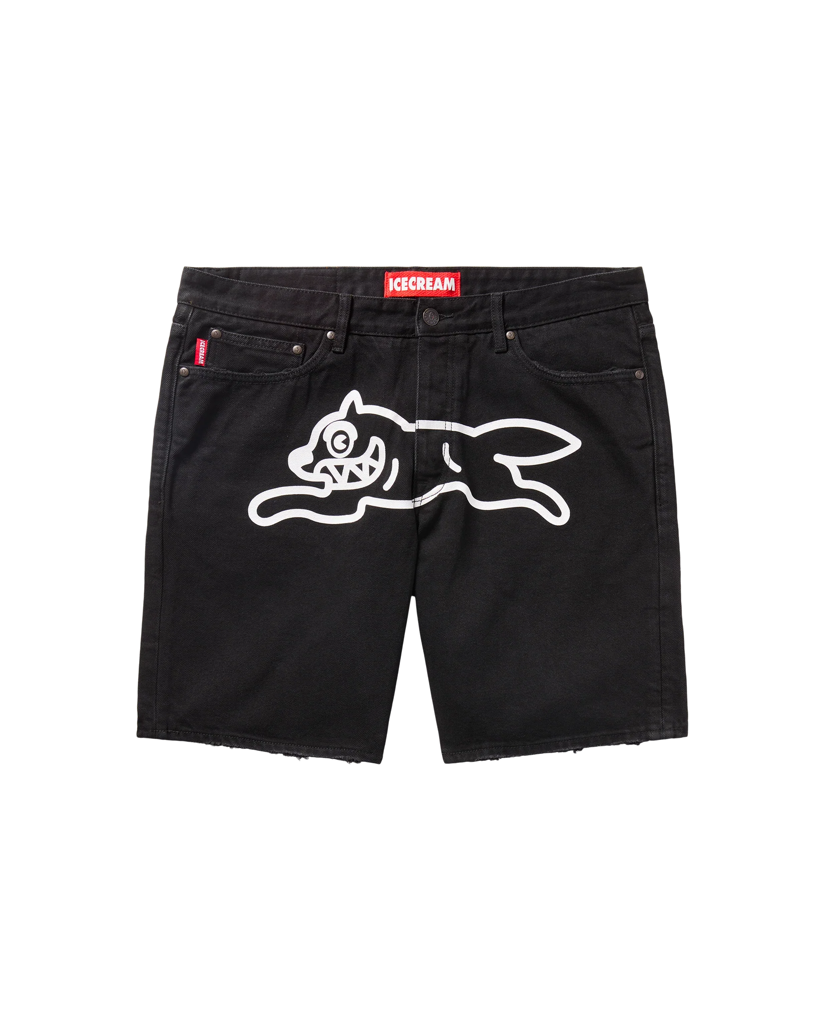 BLACK DOG JEAN SHORTS (STRAWBERRY FIT)