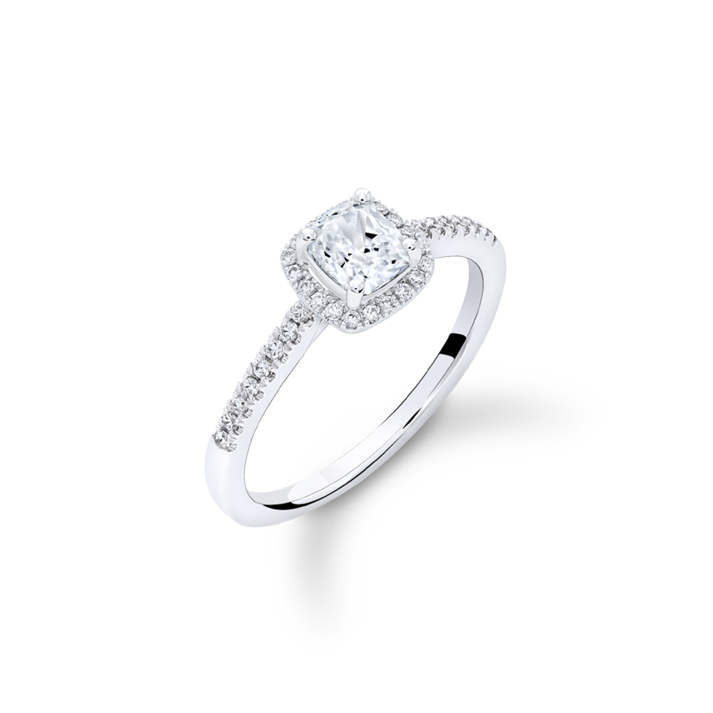 光之旅途 — GIA50分枕形鑽戒