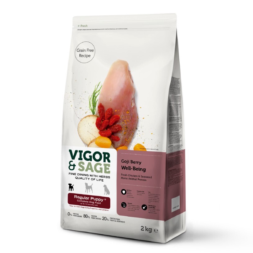 Vigor & Sage 枸杞助長幼犬糧 2KG