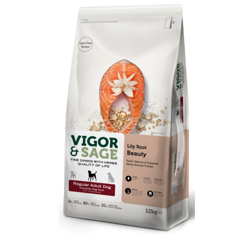Vigor & Sage 百合美毛成犬糧 12KG
