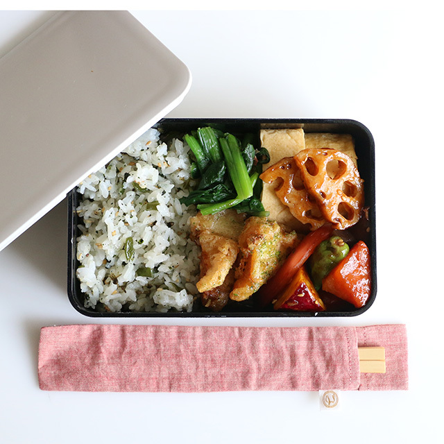 中川政七商店 - 不易沾黏飯粒便當盒 / 薄墨