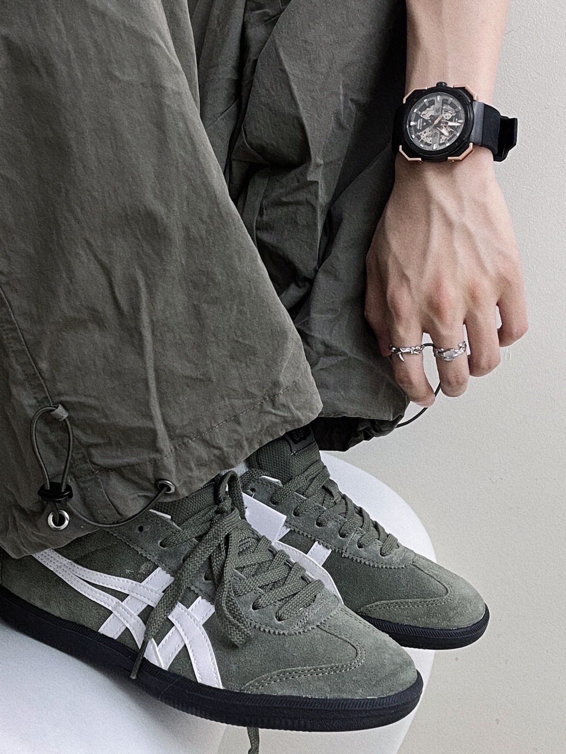 Onitsuka Tiger Tokuten 鬼塚虎 墨綠色 碳灰綠 麂皮 復古 德訓鞋 1183A907-300/預購