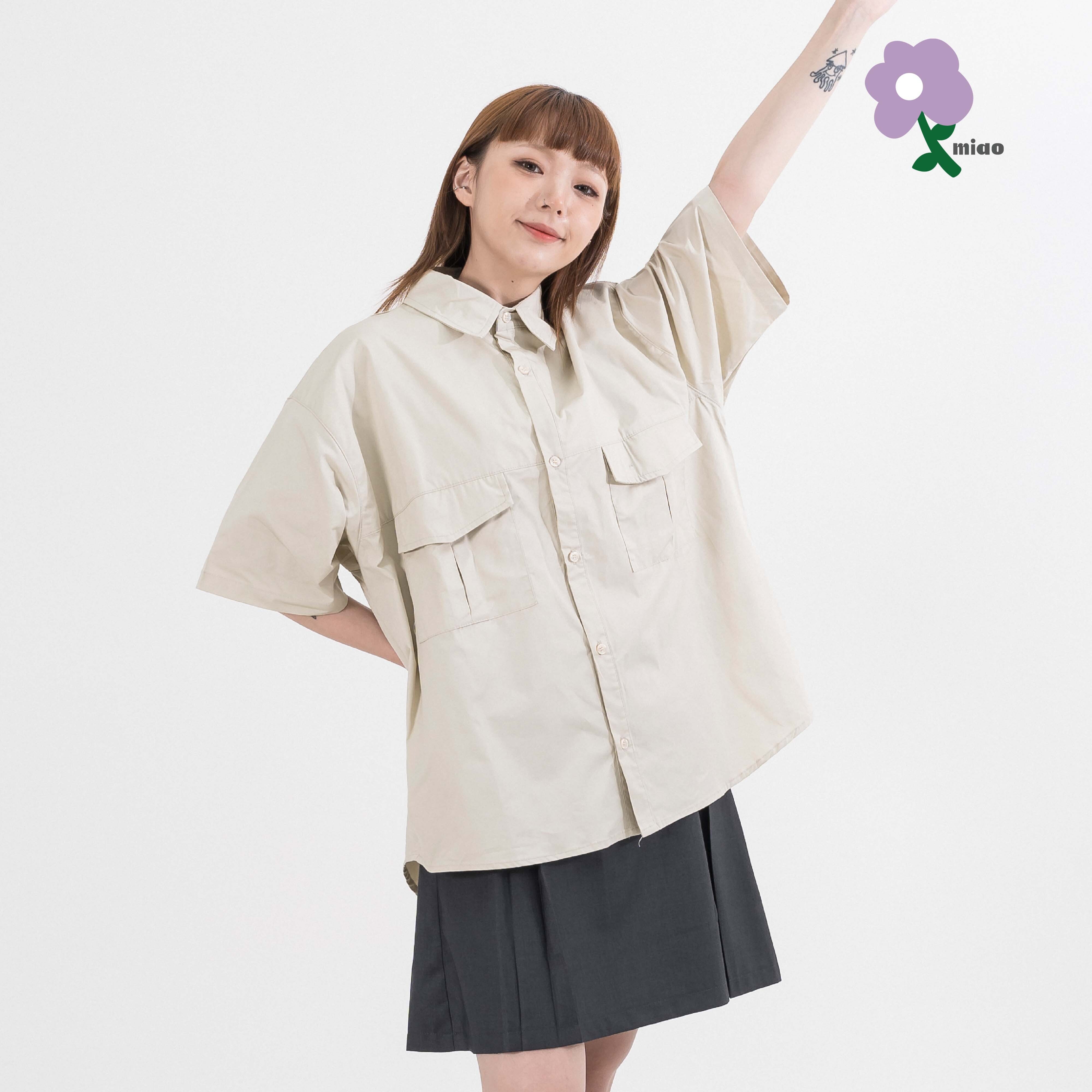 AGILITY MIAO Multi Pocket Shirts 女裝 多口袋 亮色 短袖襯衫 [M-SS04]