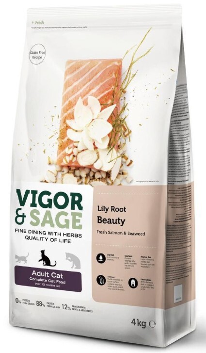 Vigor & Sage 百合美毛成貓糧 4KG
