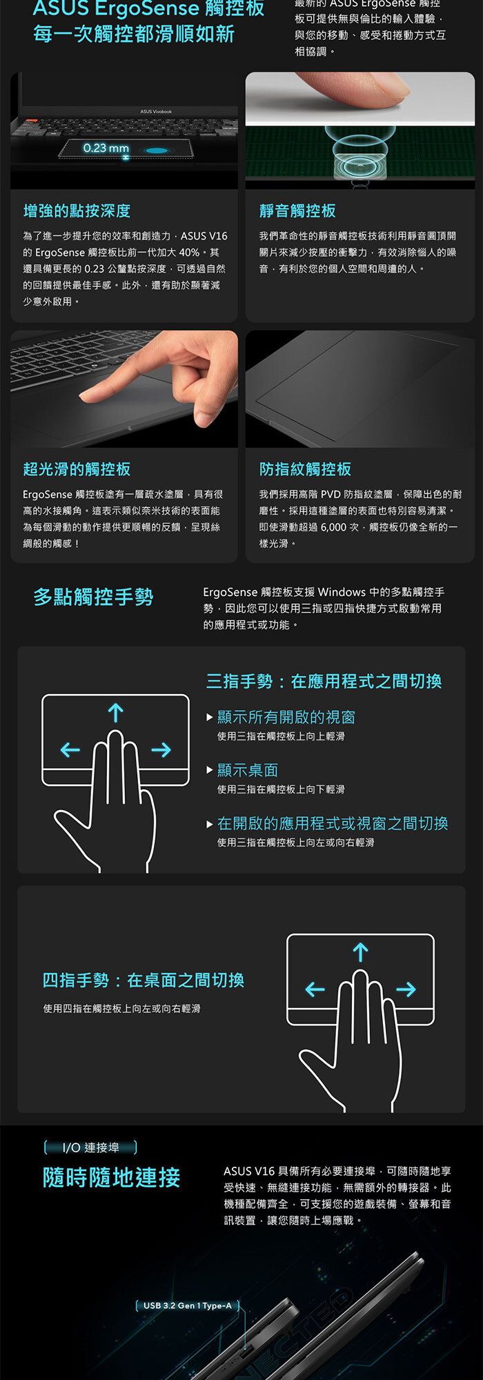 V3607VH-0021K210H觸控手勢