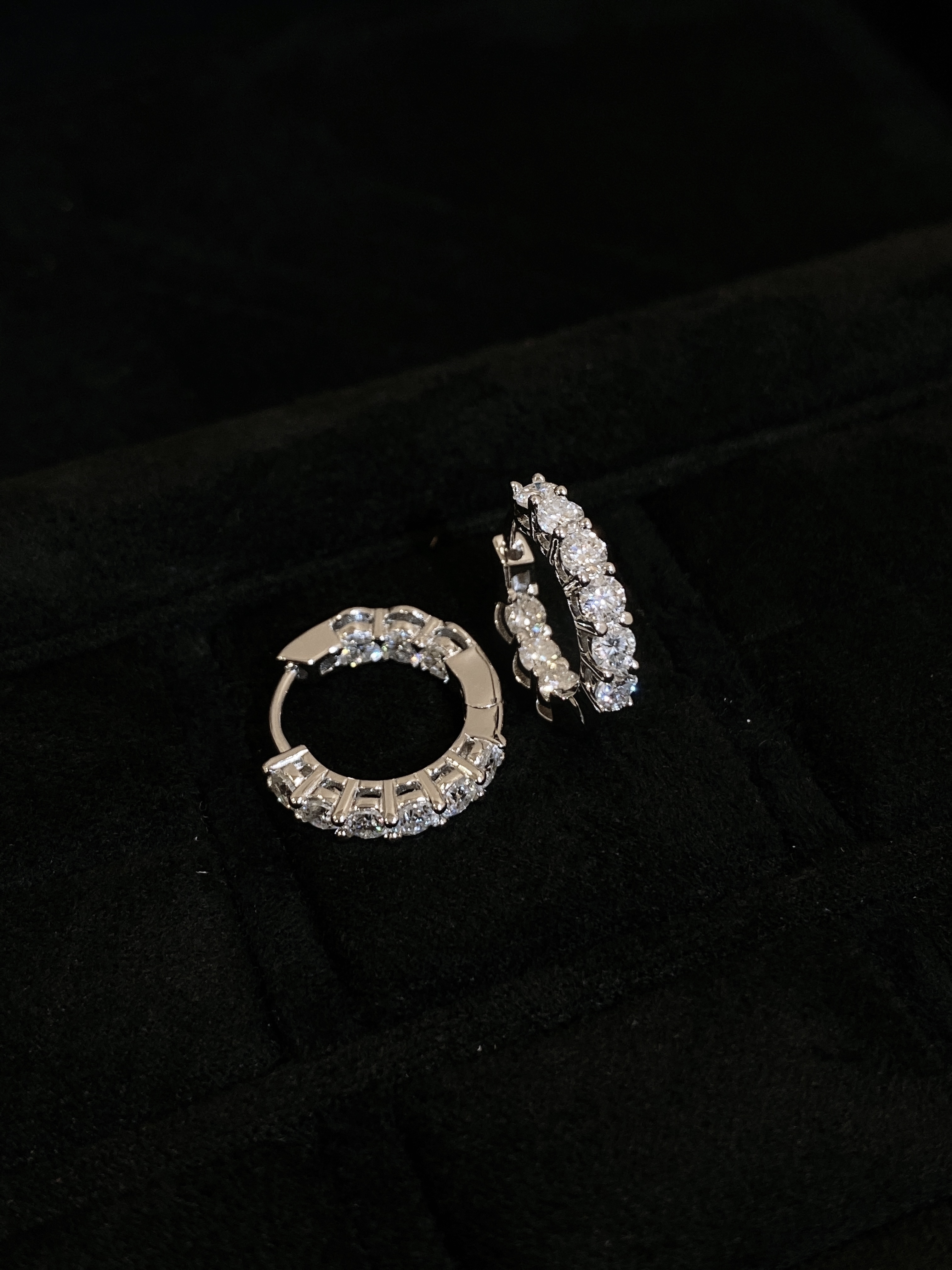Calista moissanite earrings