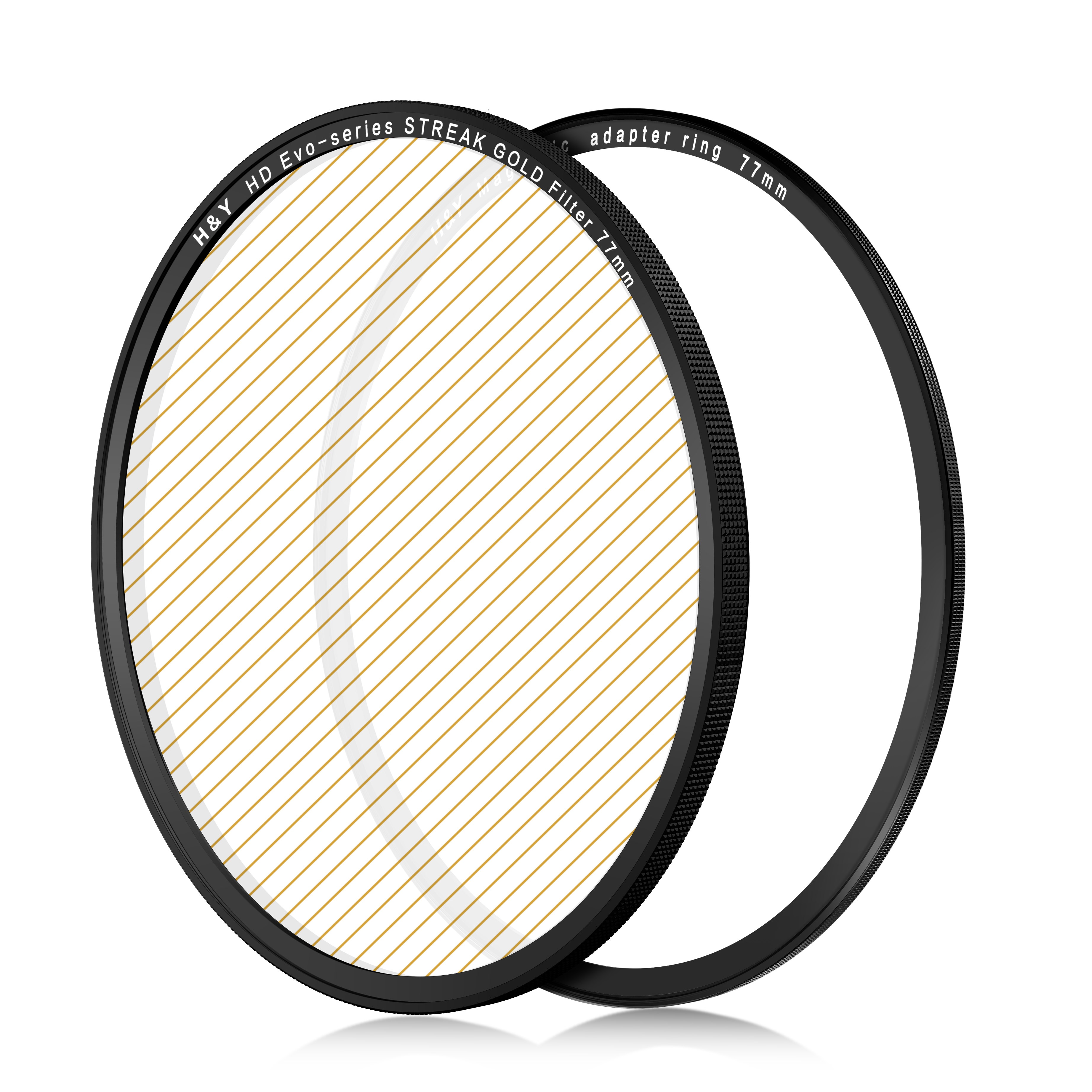 H&Y EVO系列 磁紋二合一 金色拉絲鏡