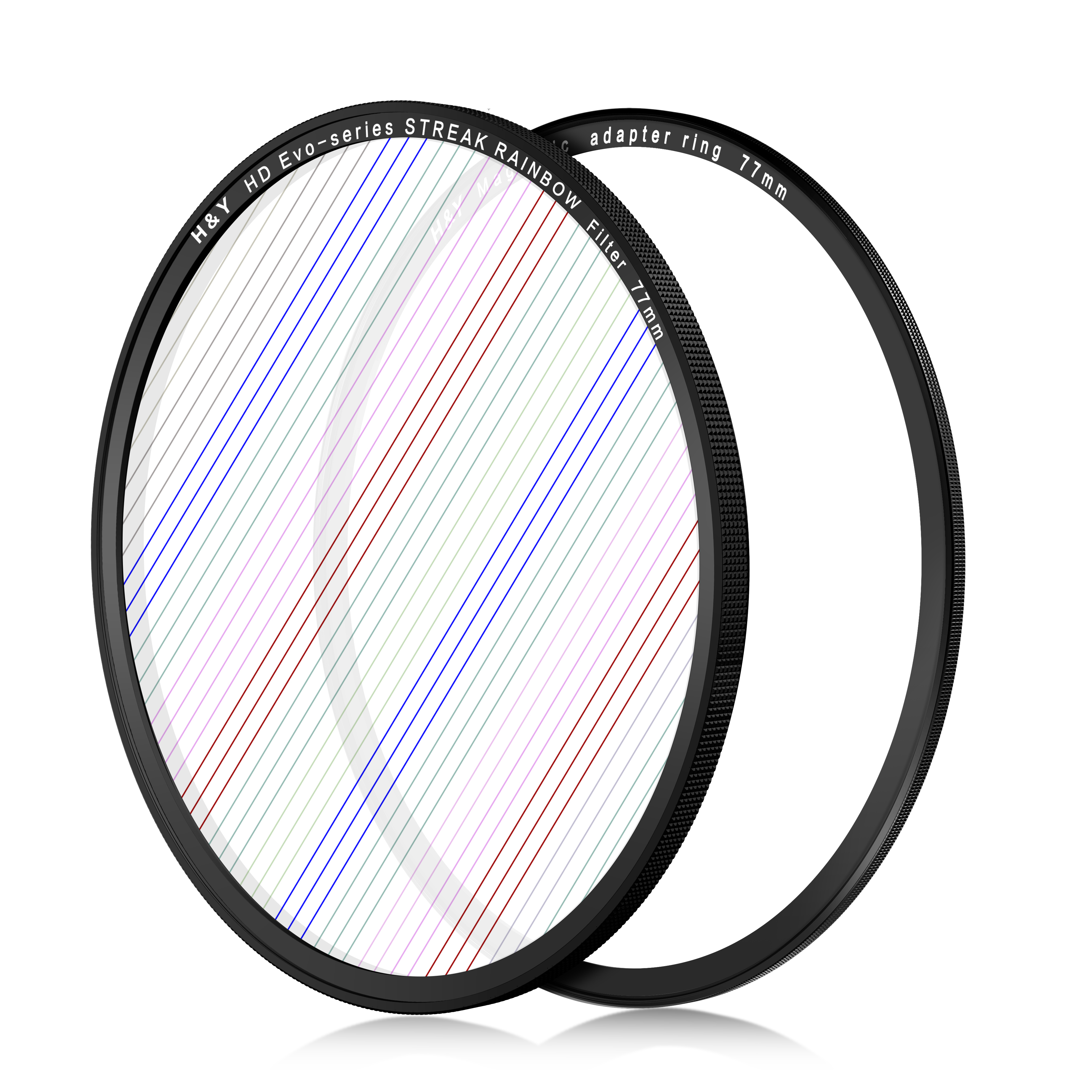 H&Y EVO系列 磁紋二合一 彩虹拉絲鏡