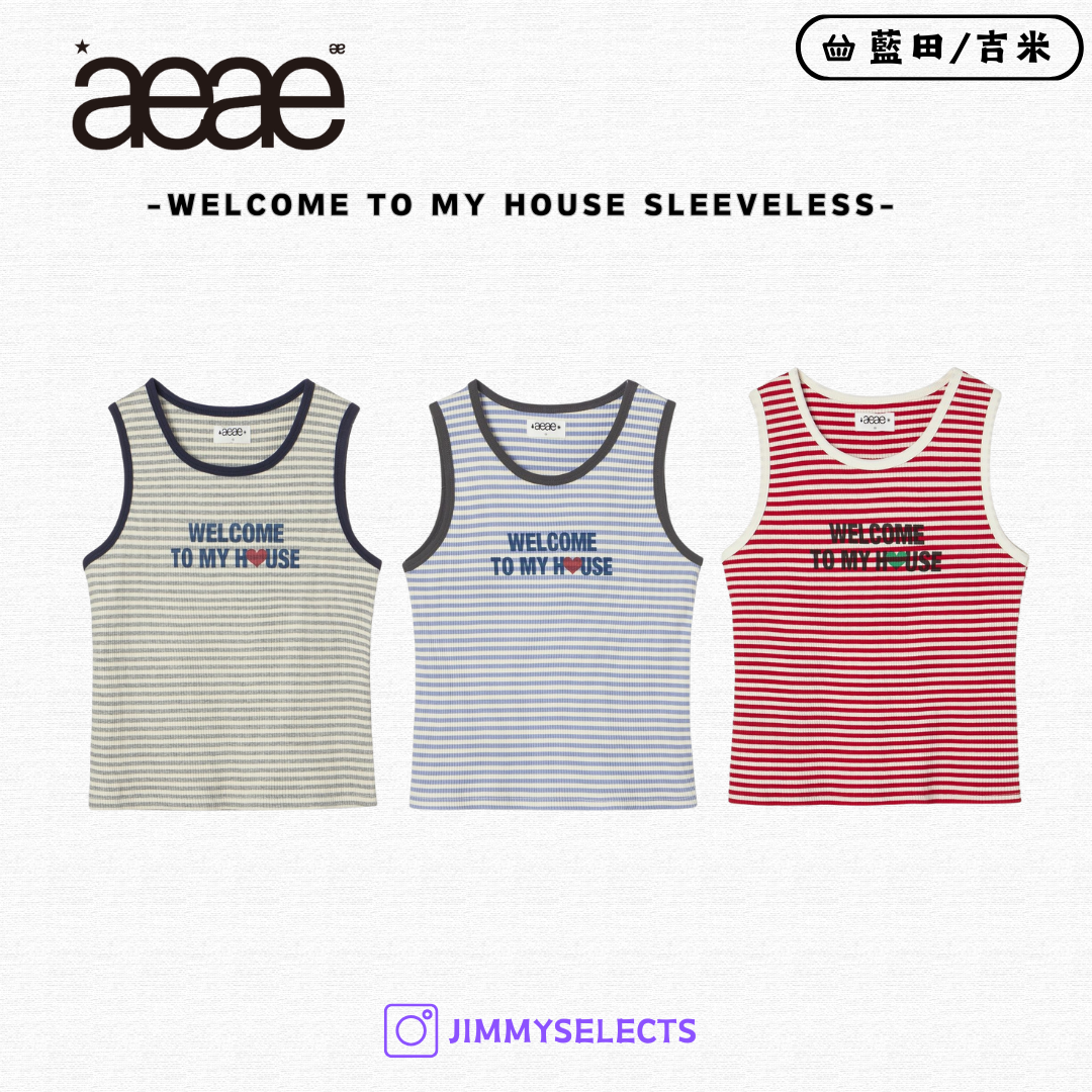 【代購】AEAE WELCOME TO MY HOUSE SLEEVELESS 無袖 背心 AE45SWSL002