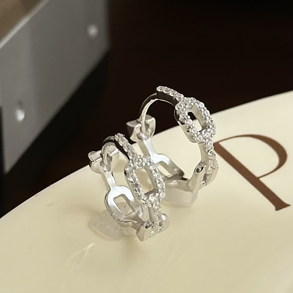 F54【輕奢】排鑽鏈條純銀易扣