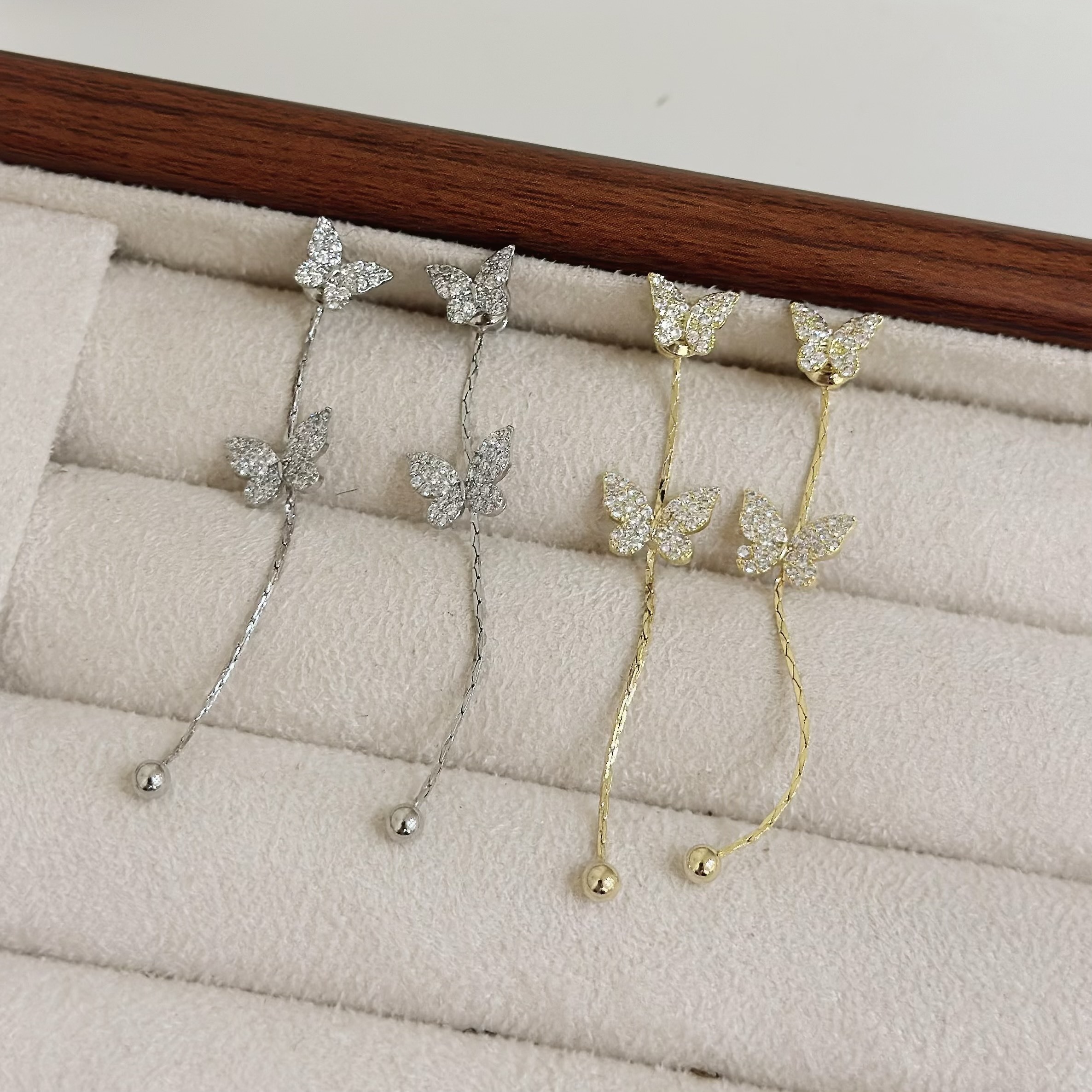 B433排鑽蝴蝶前後扣垂吊