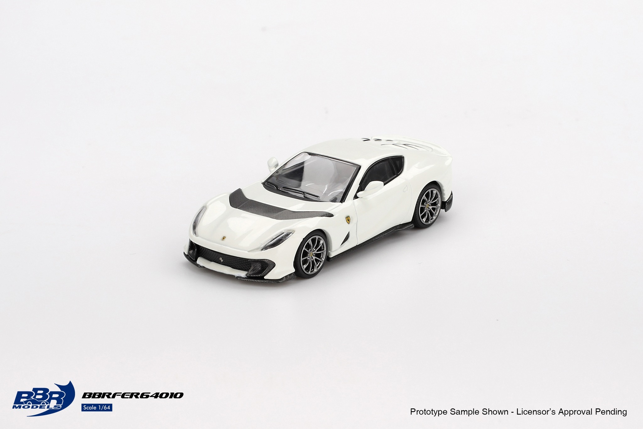【預訂】BBR Models Ferrari 812 Competizione Bianco Avus