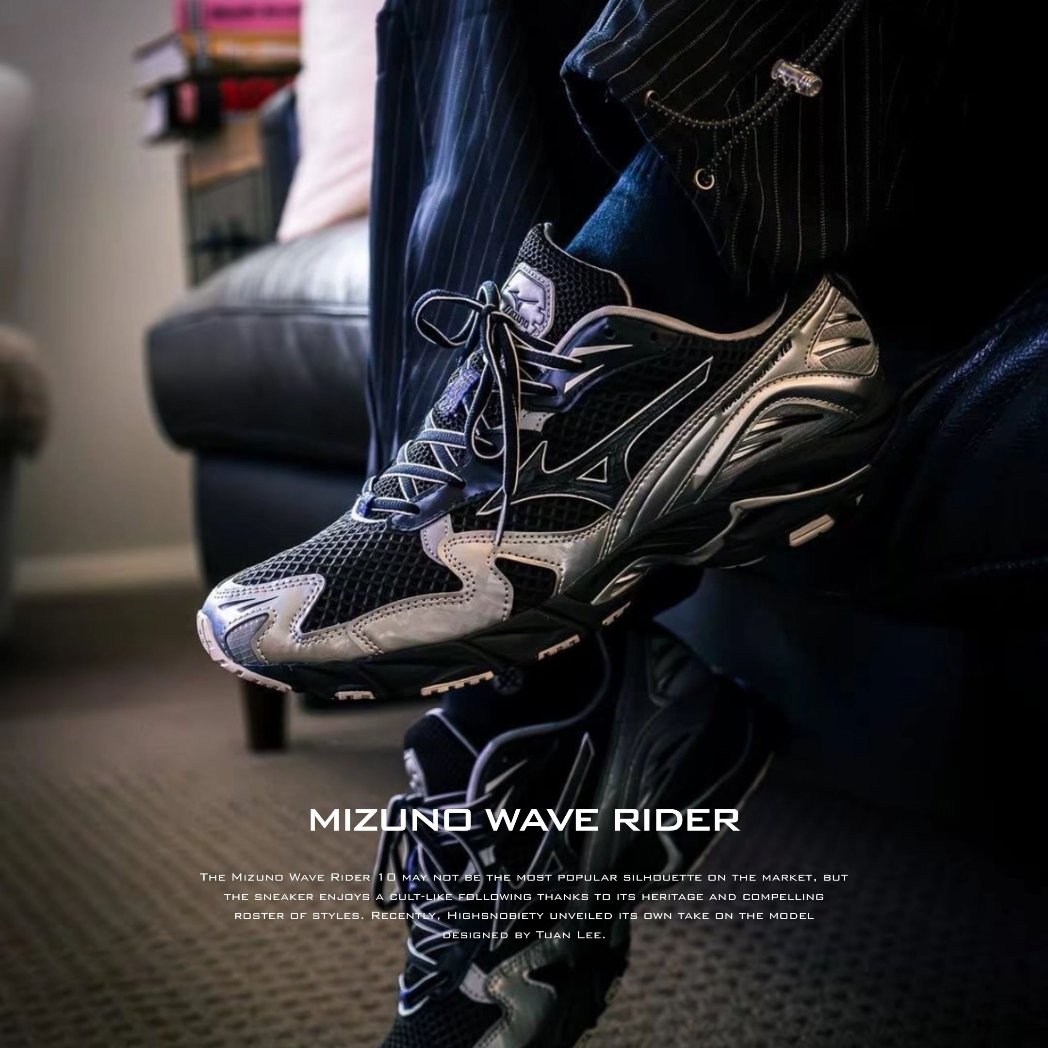 NICEDAY 代購 Mizuno Wave Rider 10 黑銀 銀 黑 網眼 透氣 慢跑 機能 未來感 D1GA250601