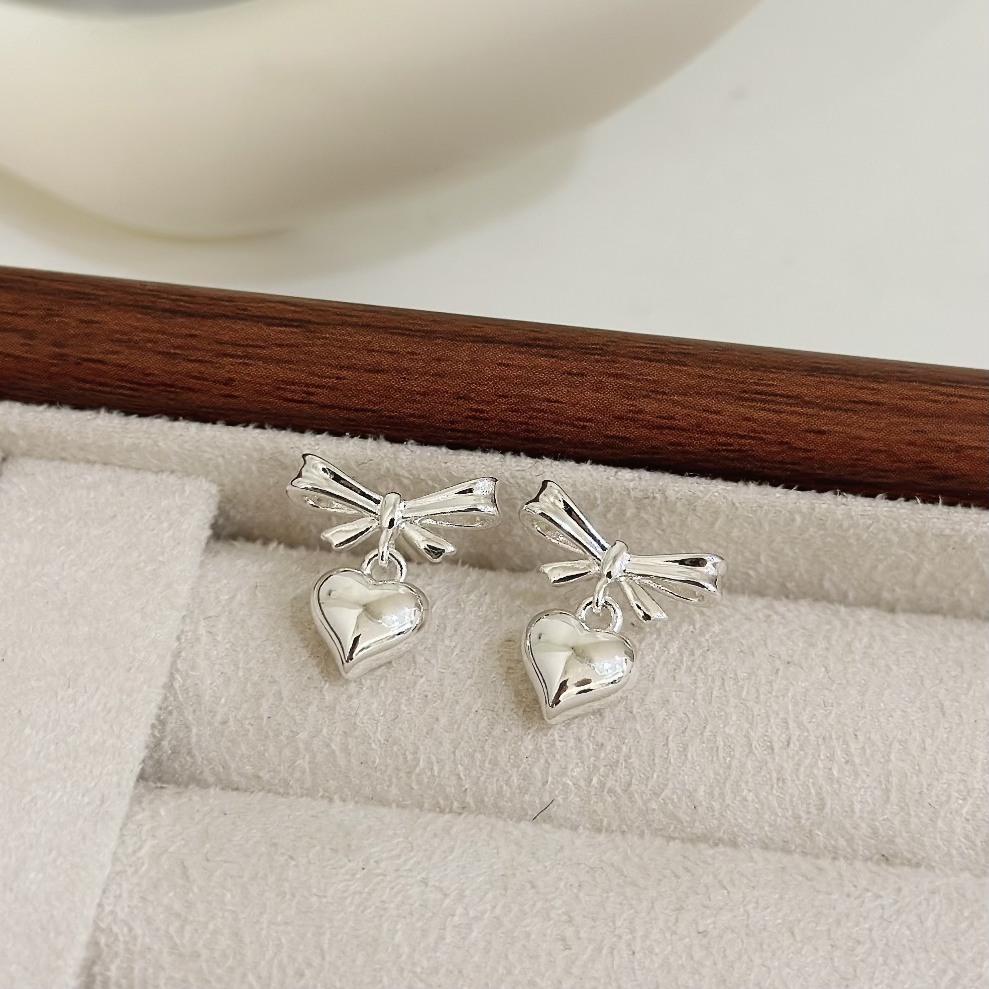 B438蝴蝶結立體愛心垂吊