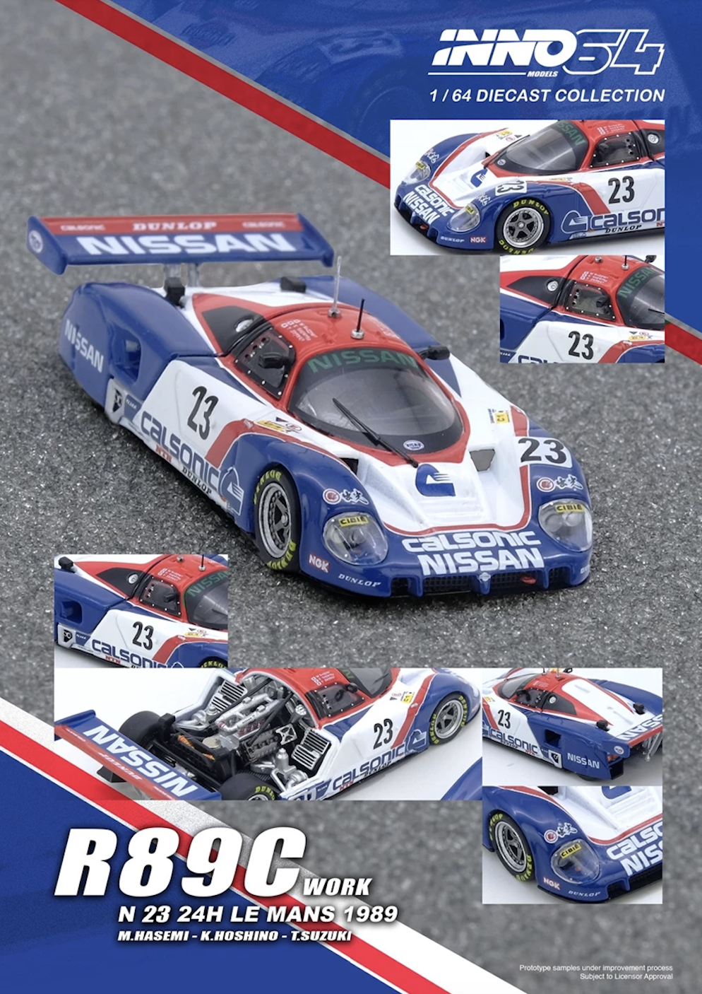 【預訂】INNO64 R89C LE MANS 1989 No23 Masahiro Hasemi / Kazuyoshi Hoshino / Toshio Suzuki