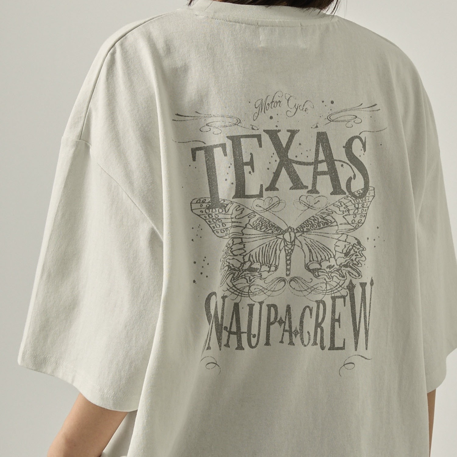 SNAP CLUB 美式復古風 背後大圖 短袖 上衣 春夏服飾