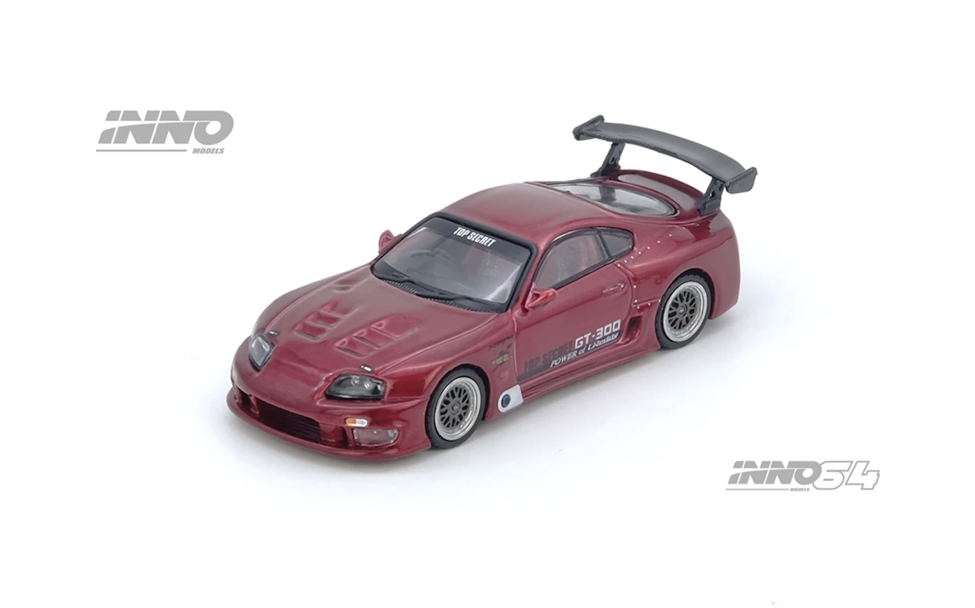 【預訂】INNO64 Toyota Supra (A80) "Top Secret" Red
