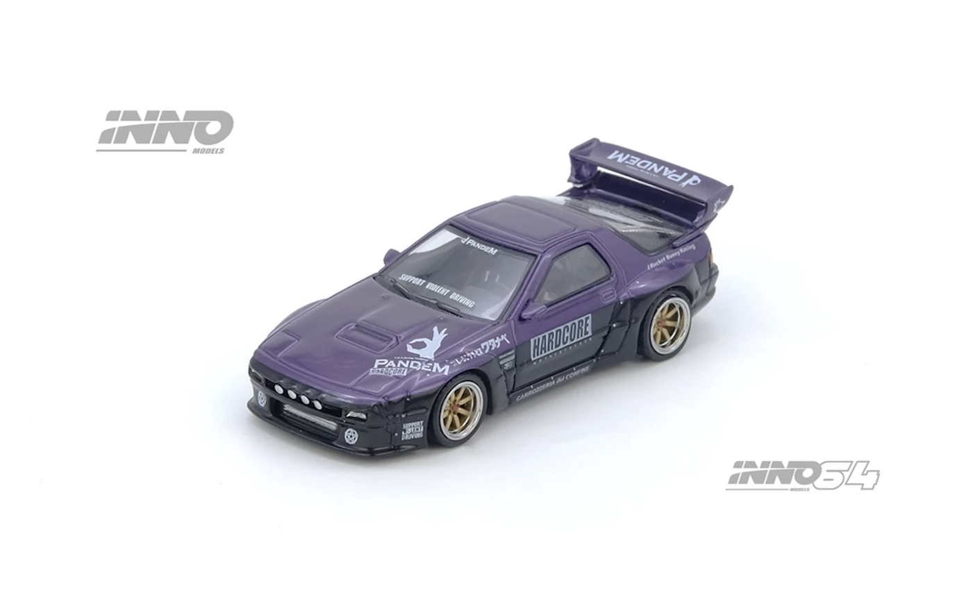 【預訂】INNO64 Mazda RX7 (FC3S) "Pandem Rocket Bunny" Purple