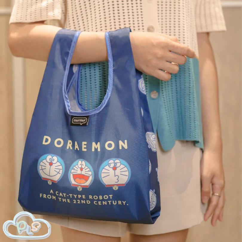 現貨 環保購物袋 表情 多啦A夢 Murmur 藍色 #30081