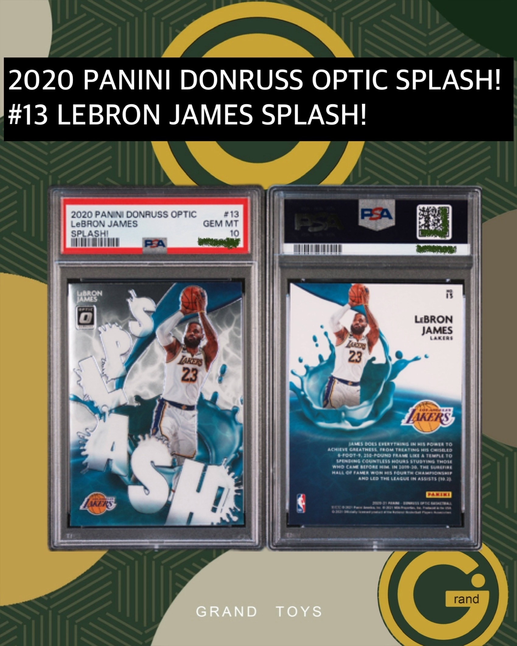 2020 PANINI DONRUSS OPTIC SPLASH! #13LEBRON JAMES SPLASH!