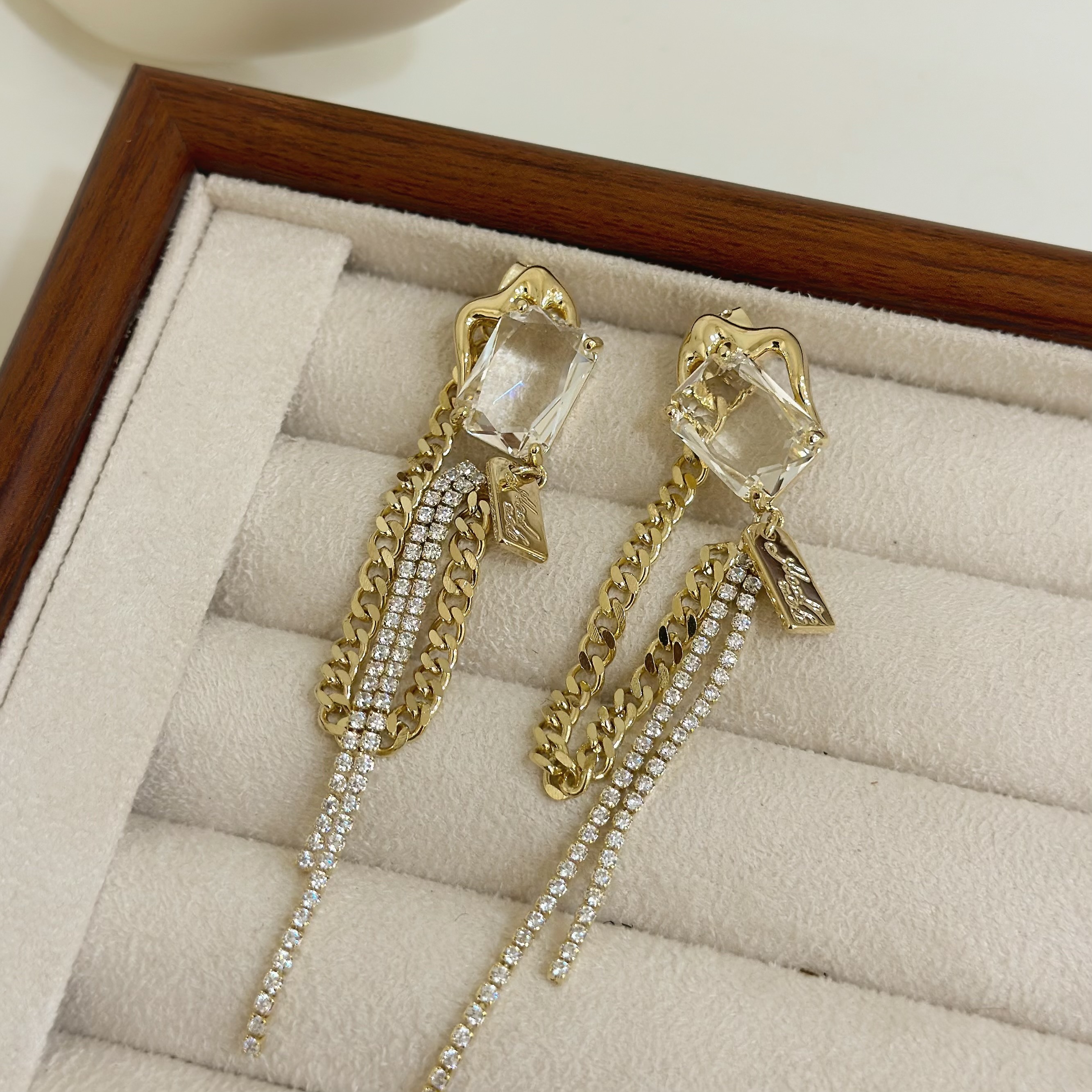 B469透光方塊排鑽鏈條前後扣垂吊