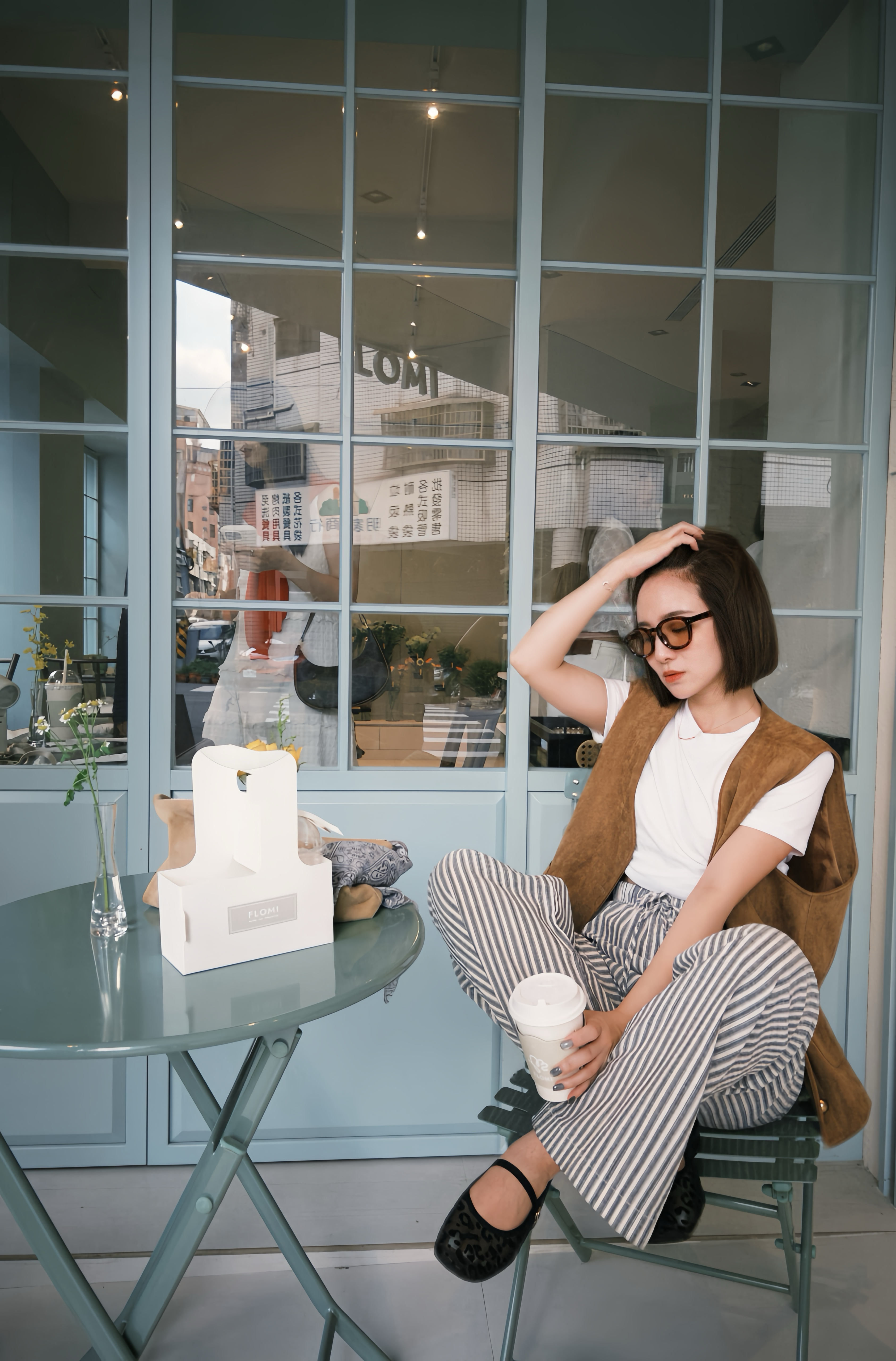 UK28麂皮法式金釦外搭背心(現貨)