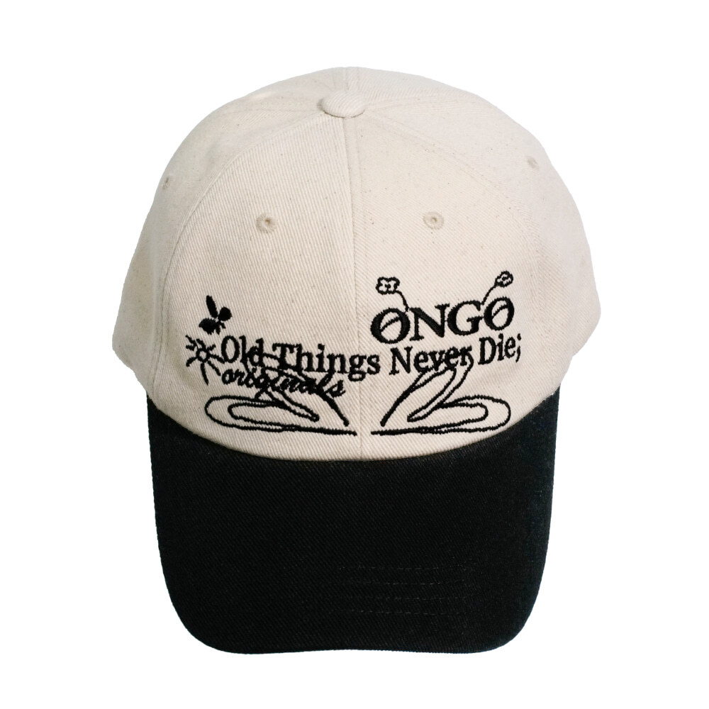 Old Things Never Die [FLOWER] KNOT CAP_BLACK