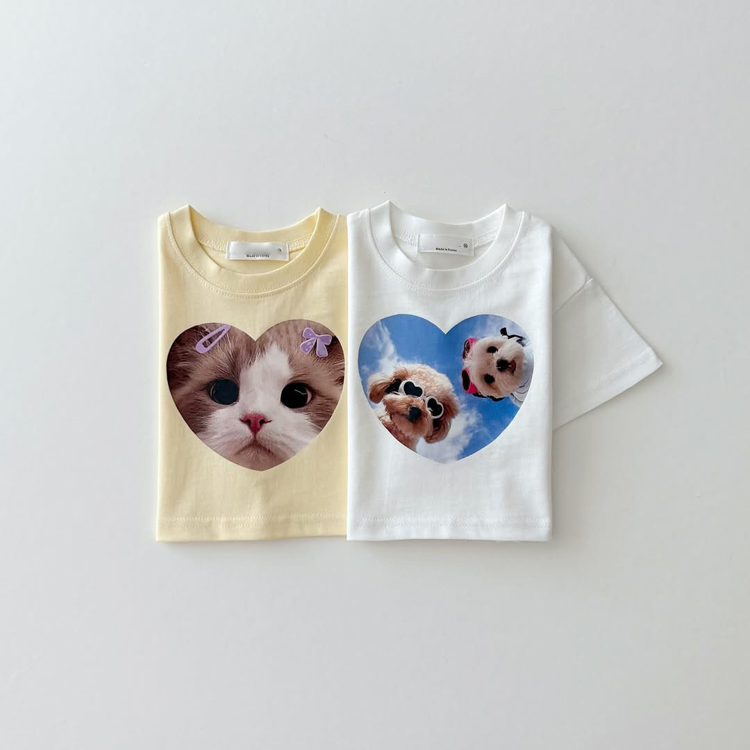 韓版貓咪小狗短袖上衣