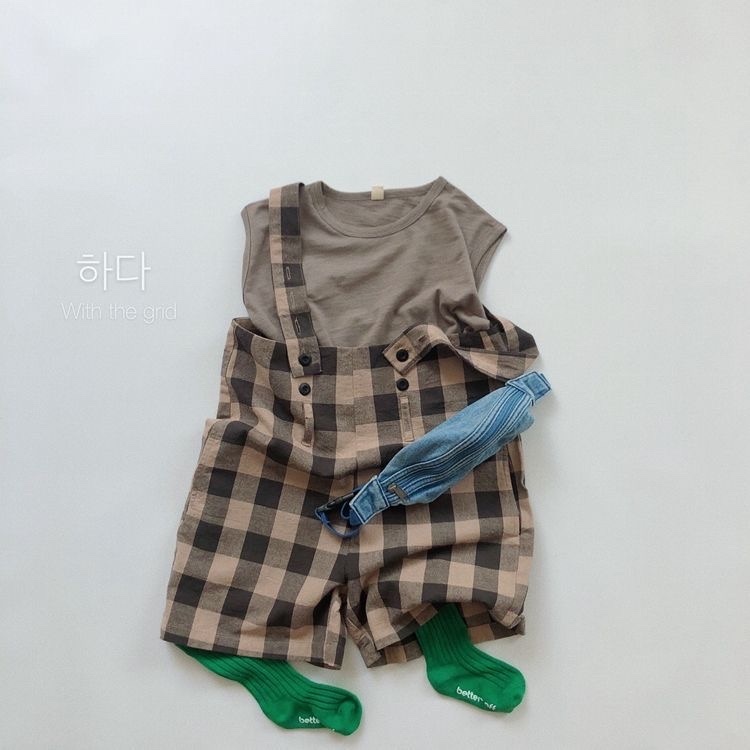 夏季棉麻摩卡格背帶褲