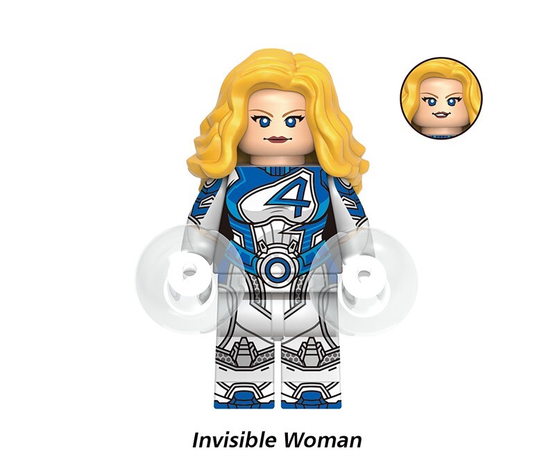 The Fantastic Four Invisible Woman Custom Minifigures Minifigs Fit Lego G0146 GH0351