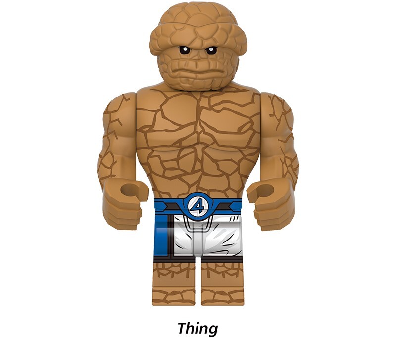The Fantastic Four Thing Custom Minifigures Minifigs Fit Lego G0146 GH0352
