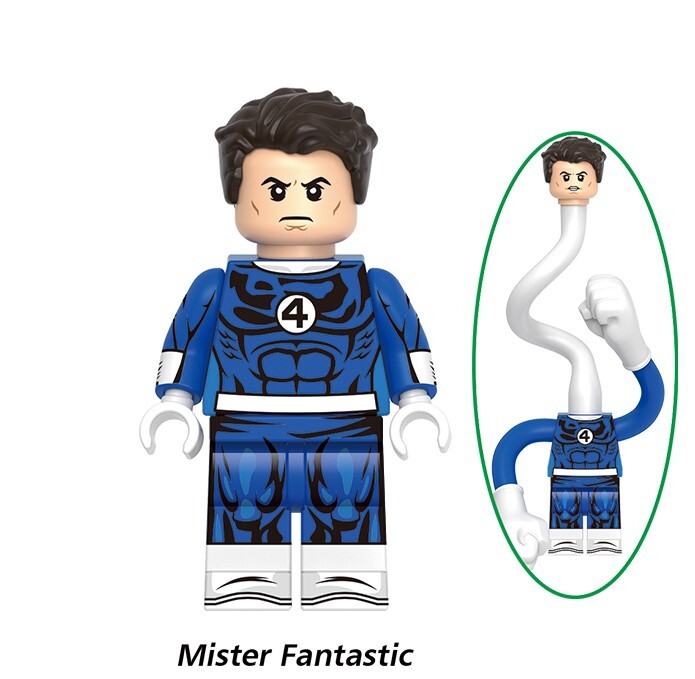The Fantastic Four Custom Minifigures Minifigs Set Fit Lego G0146