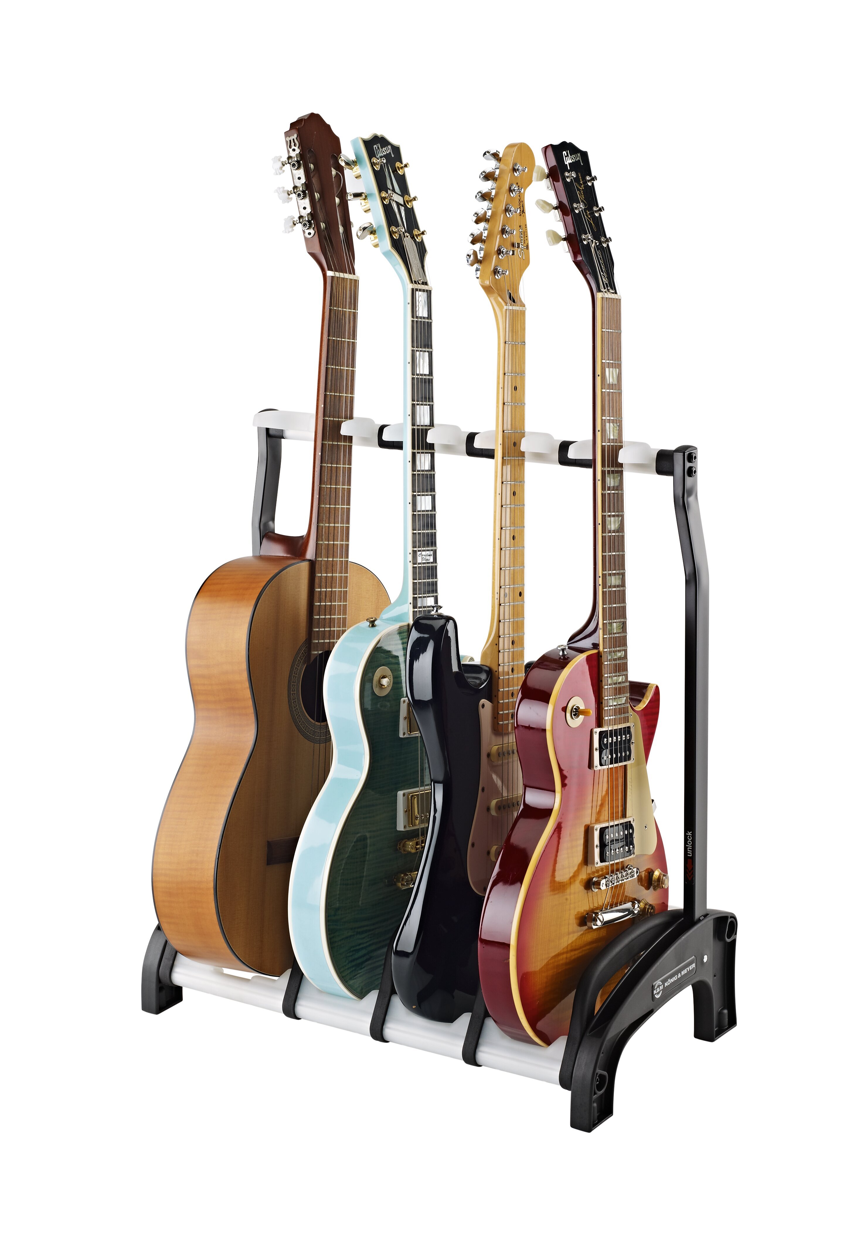 K&M 17534 Four guitar stand »Guardian 3+1«