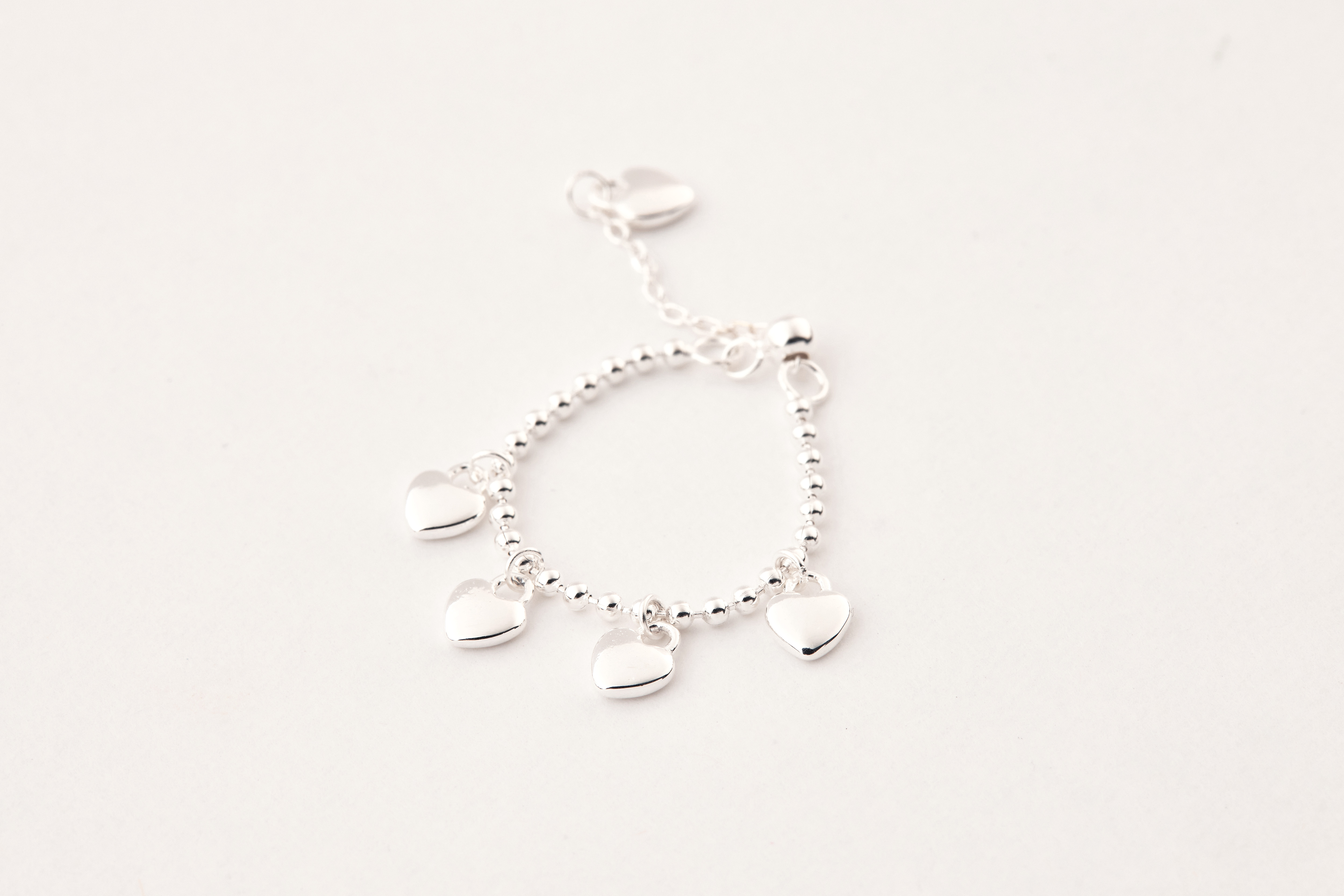 R1158 | 純銀愛心鏈戒戒指