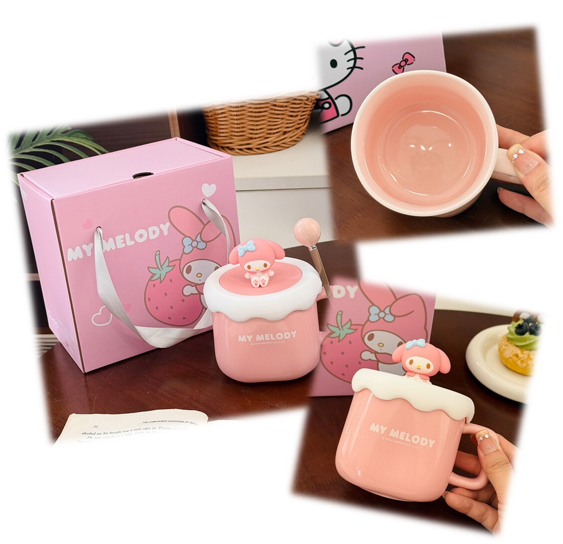 MY MELODY Sanrio | 陶瓷杯連蓋套裝320ml - JDHK SHOP