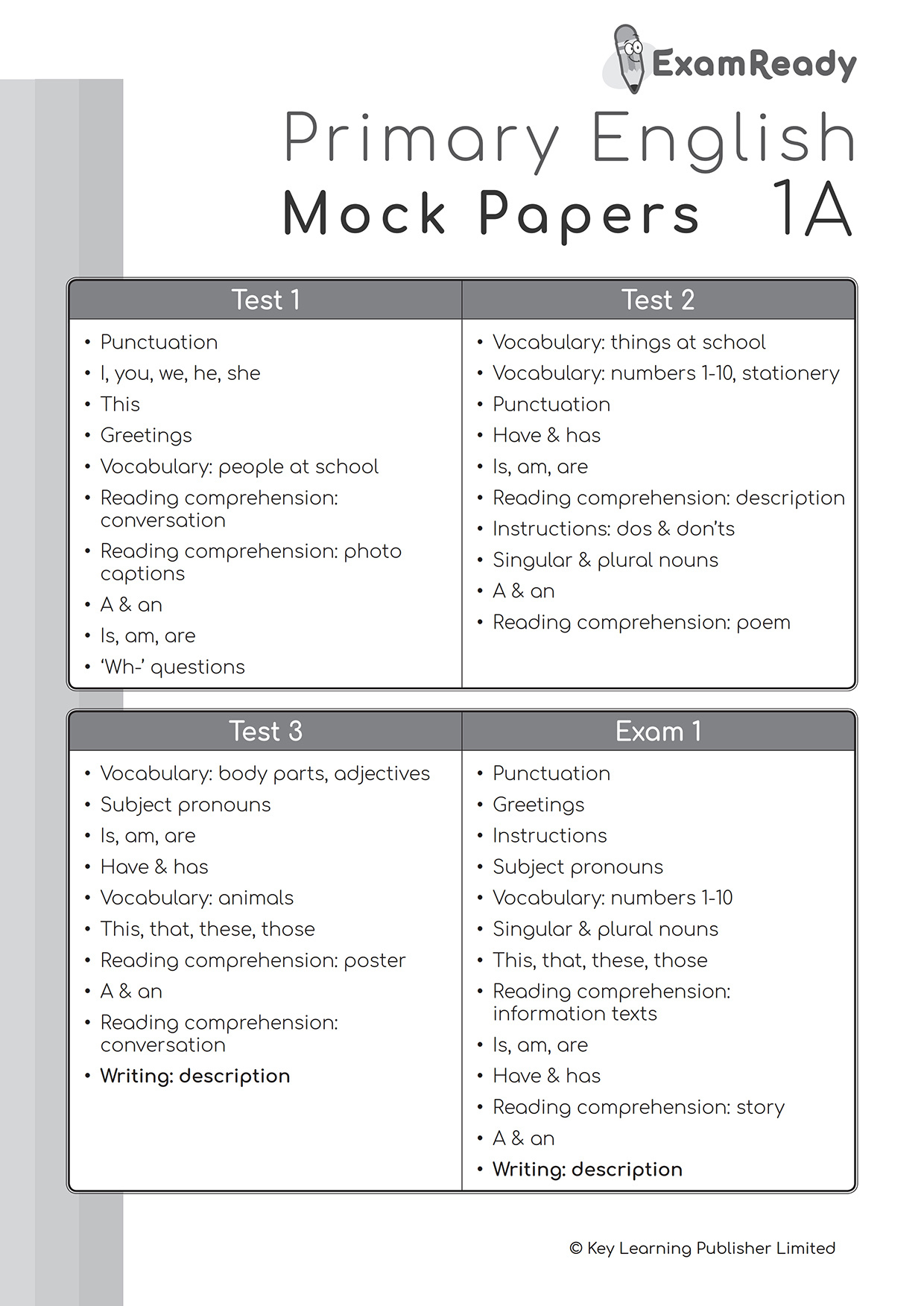 【多買多折】Exam Ready Primary English Mock Papers P1