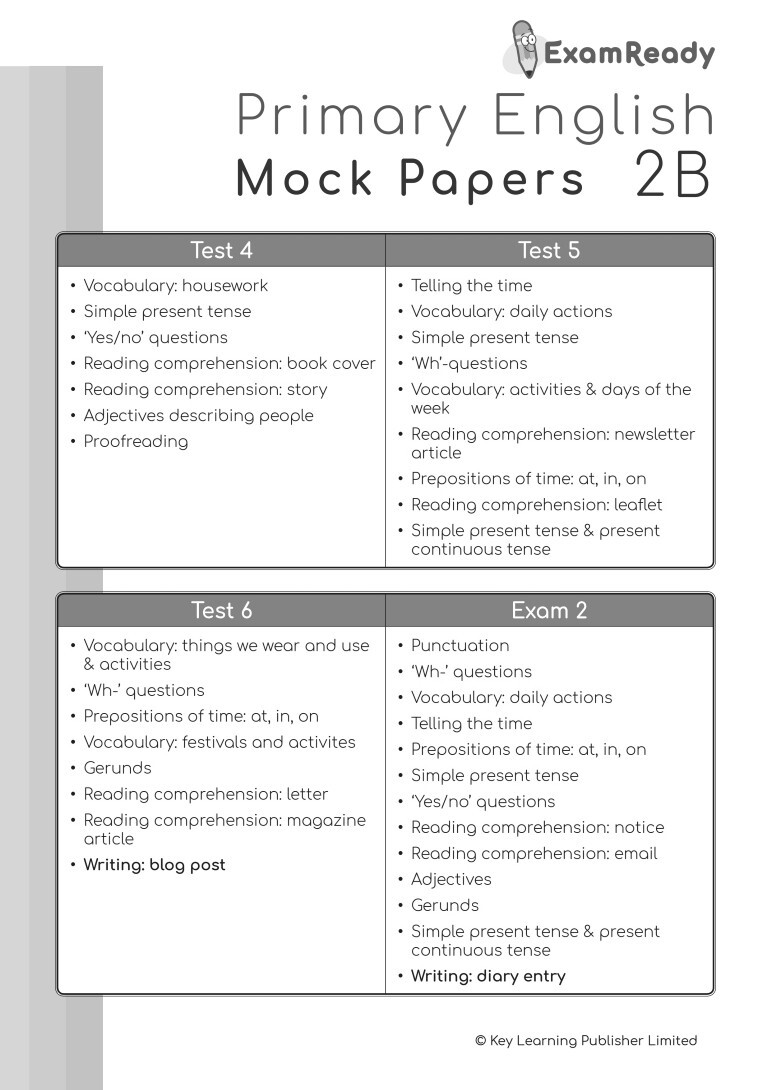 【多買多折】Exam Ready Primary English Mock Papers P2