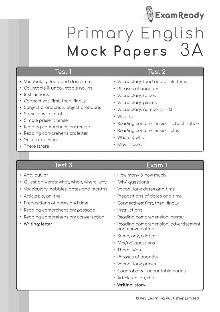 【多買多折】Exam Ready Primary English Mock Papers P3