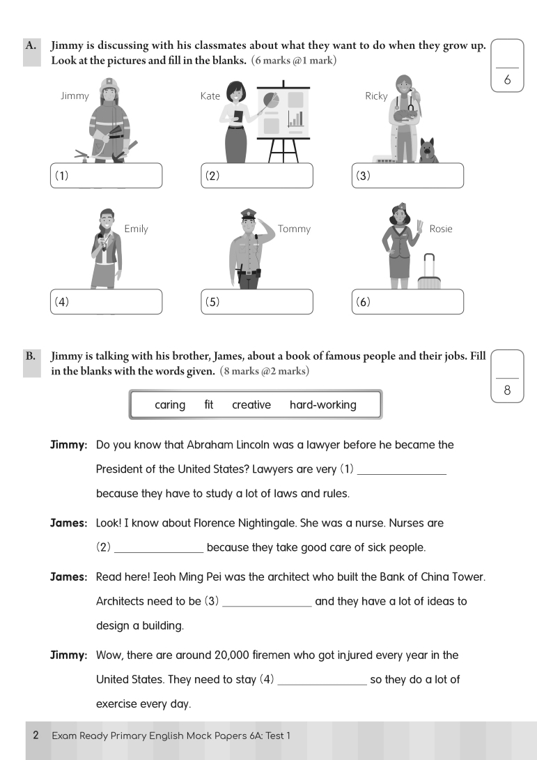 【多買多折】Exam Ready Primary English Mock Papers P6