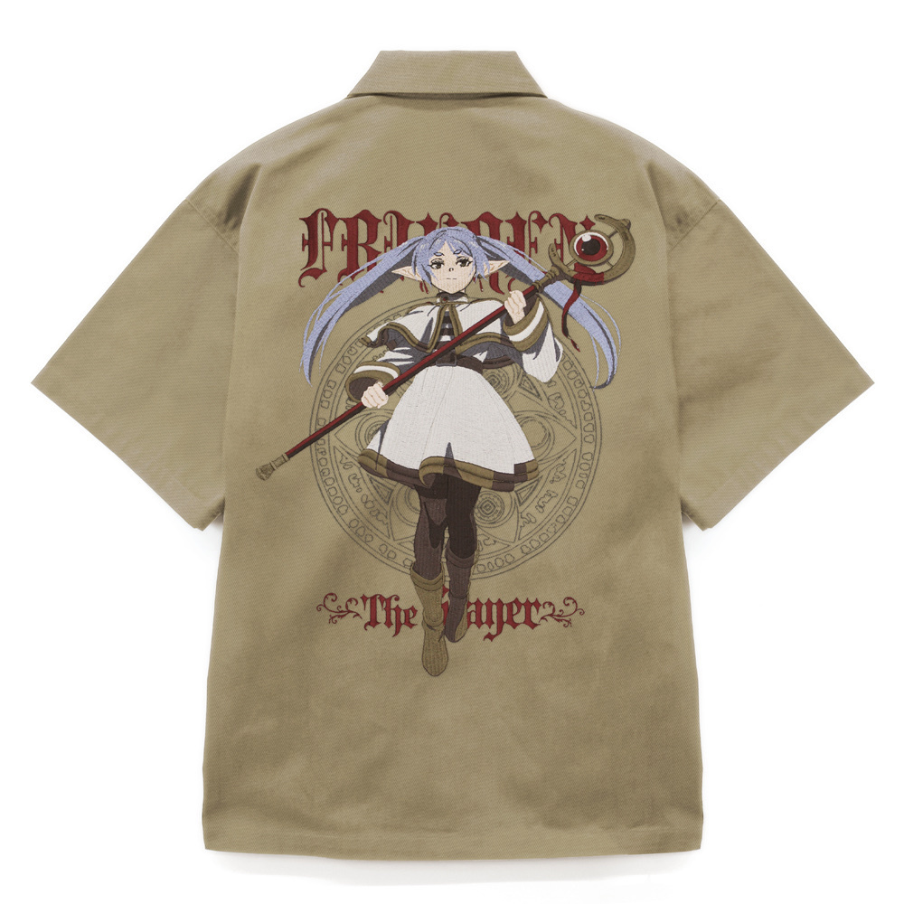 Cospa 0707 フリーレン 刺繍ワークシャツ [葬送のフリーレン] SAND KHAKI
