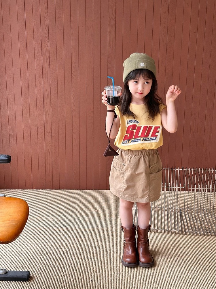 夏季美式字母上衣