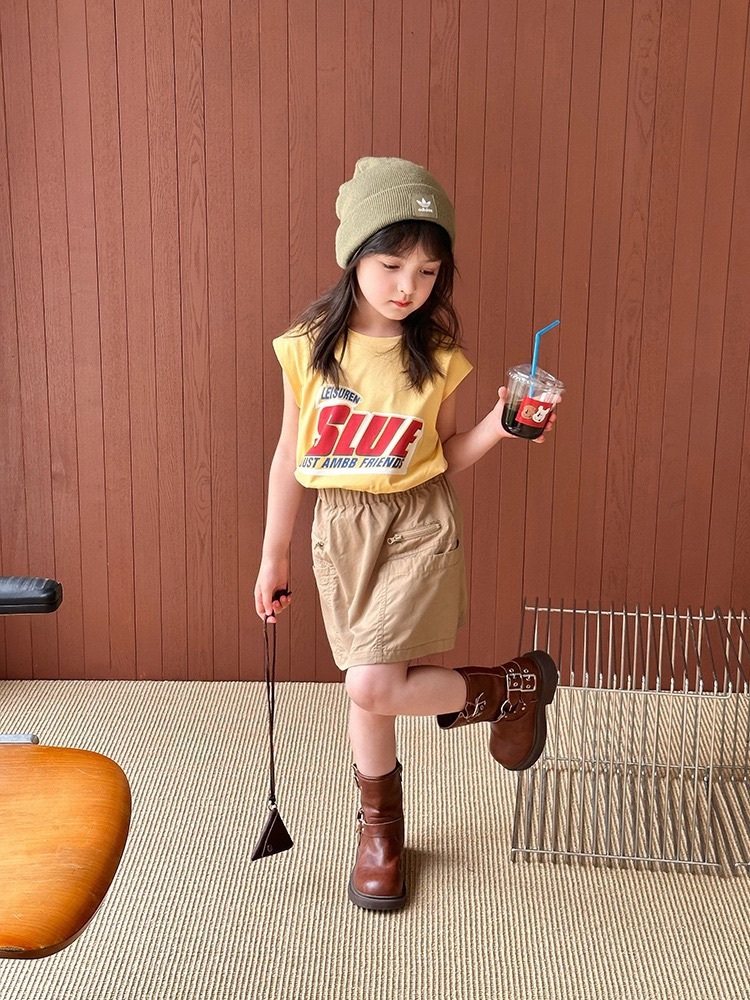 夏季美式字母上衣