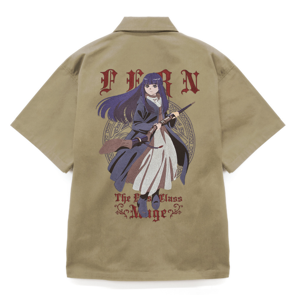 Cospa 0707 フェルン 刺繍ワークシャツ [葬送のフリーレン] SAND KHAKI