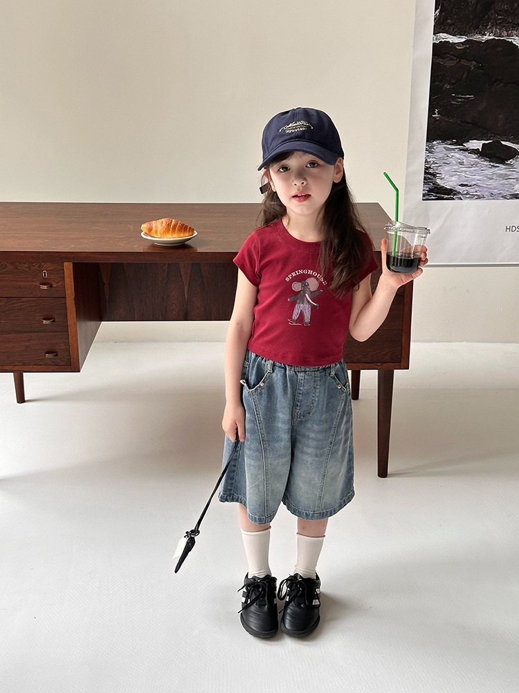 三色合身短板上衣