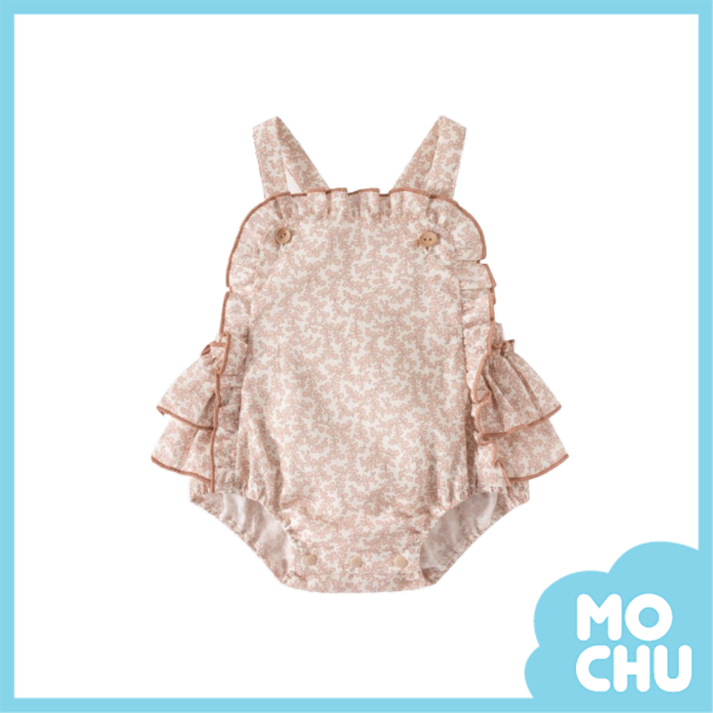 碎花滾邊吊帶包屁衣(二色)