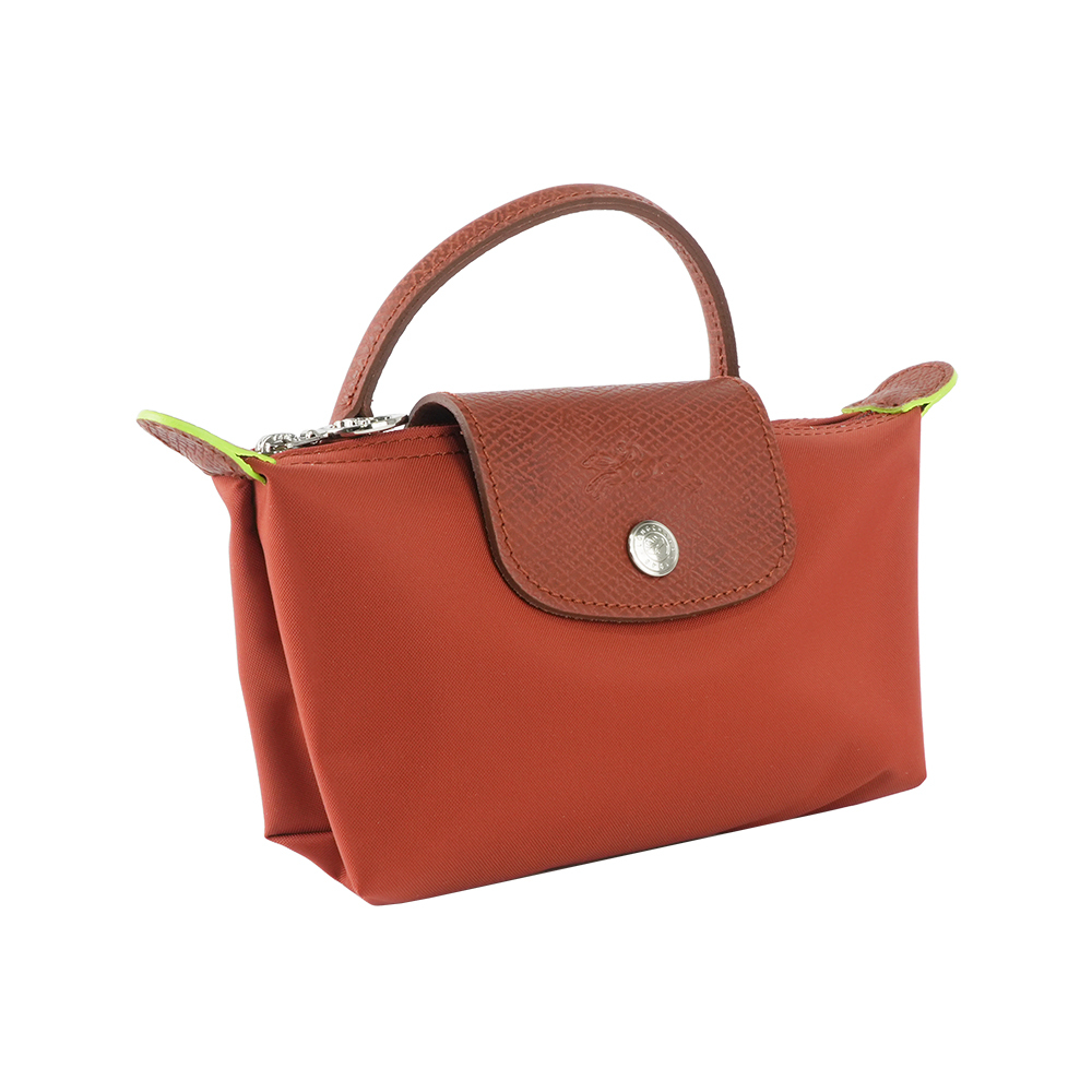 【Longchamp】LE PLIAGE GREEN 手提小包(栗子色)