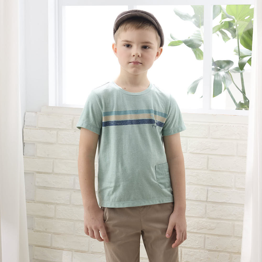 PIPPY恐龍印花純棉圓領T恤 綠